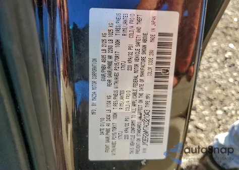 2010 Mazda Cx-7 from USA, damaged, VIN JM3ER2WM7A0321043